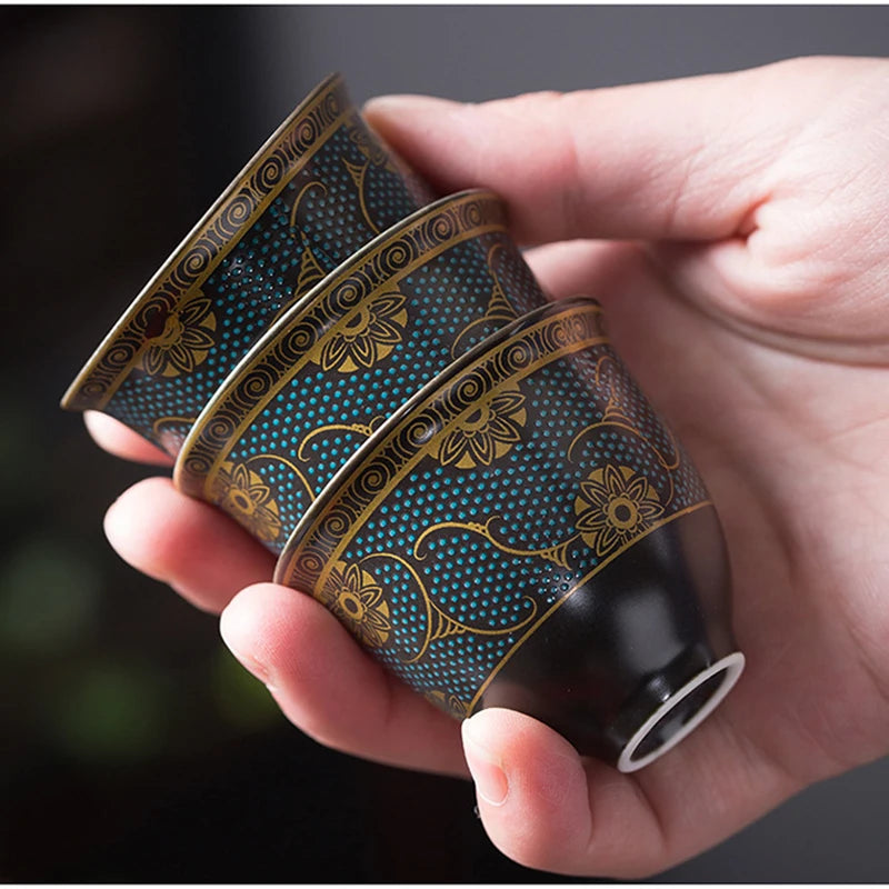 China Kung Fu Teapot Tea Set Ceramic Portable Teapot Set One Pot Four Cup Outdoor Travel Gaiwan Tea Cups of Tea Ceremony Teacup