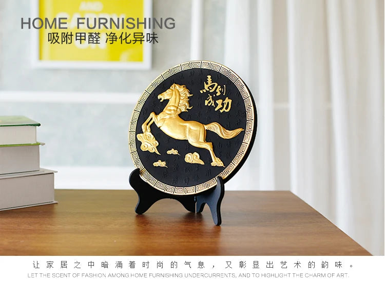 China Leader National gift HOME office Comapny TOP decoration thriving business efficacious Mascot FENG SHUI HORSE ART Ornament