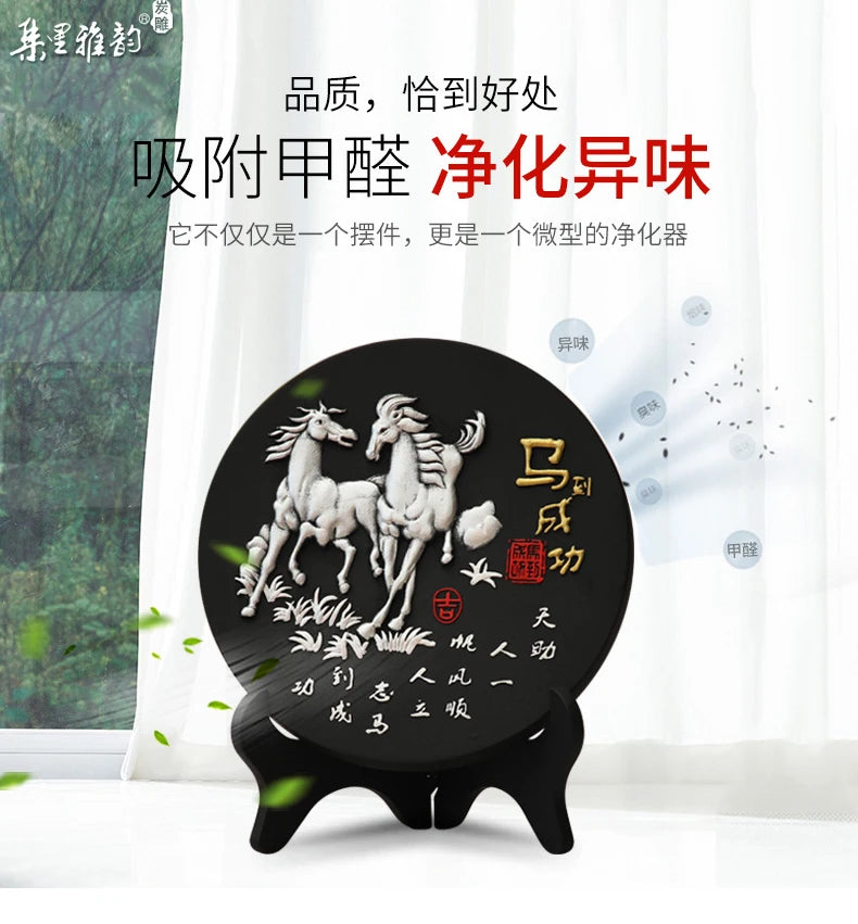 China Leader National gift- HOME office Comapny TOP decoration thriving business efficacious Mascot FENG SHUI HORSE ART Ornament