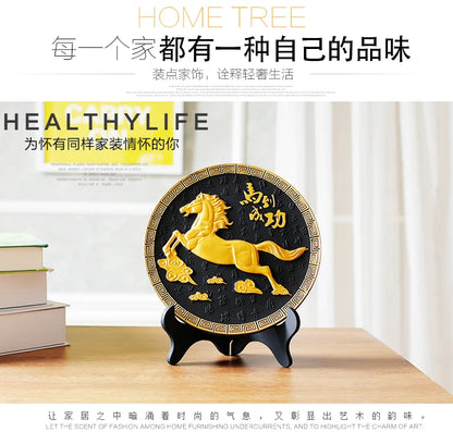 China Leader National gift HOME office Comapny TOP decoration thriving business efficacious Mascot FENG SHUI HORSE ART Ornament