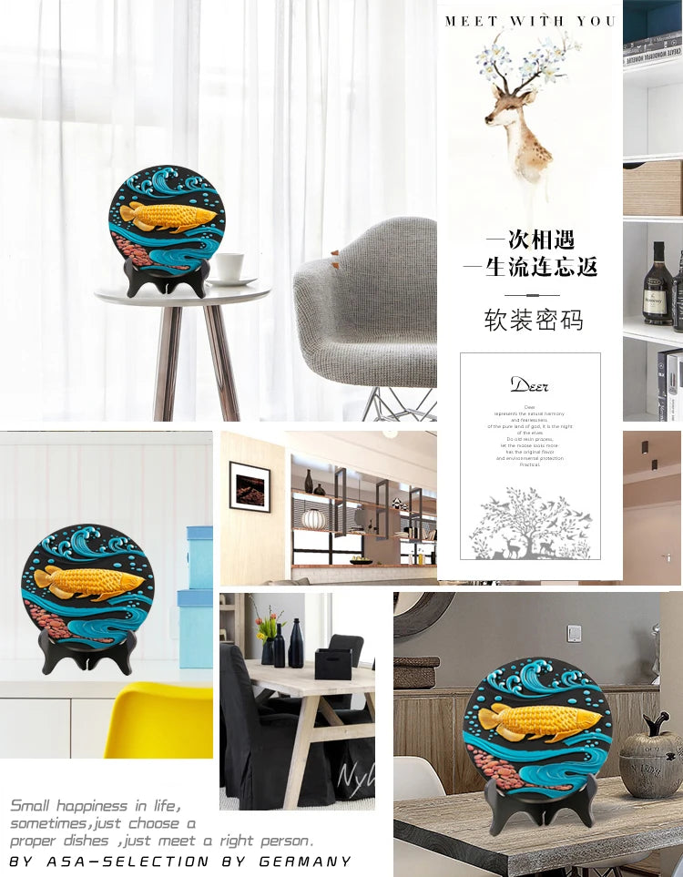 @ China Leader National gift HOME office Comapny thriving business Mascot FENG SHUI Golden Dragon Arawana fish carving Ornament