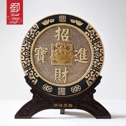 China National gift- HOME Company TOP decoration thriving business ZHAO CAI JIN BAO FENG SHUI Sculpture art efficacious Mascot