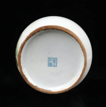 China Pastel ceramic Lid jar crafts statue
