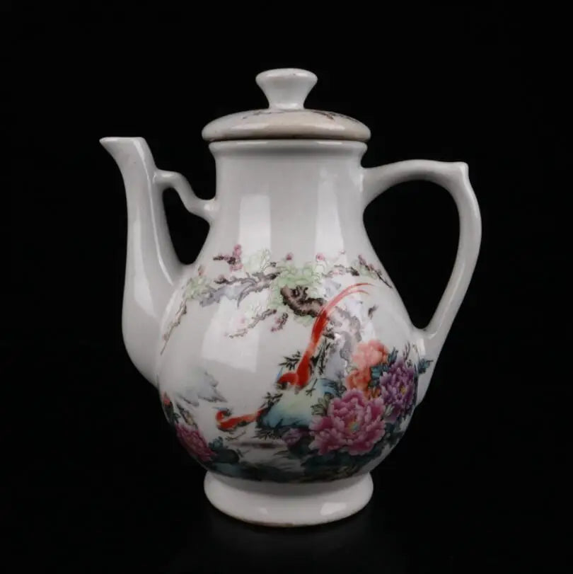 China Pastel ceramic wine pot teapot crafts statue