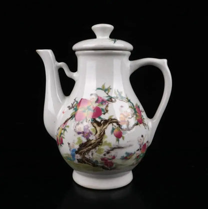 China Pastel ceramic wine pot teapot crafts statue