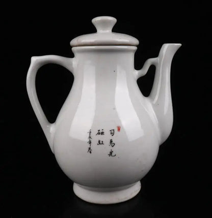 China Pastel ceramic wine pot teapot crafts statue