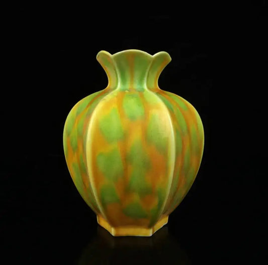 China Tiger skin glaze ceramic vase crafts statue