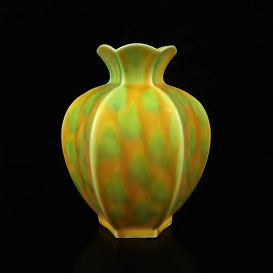 China Tiger skin glaze ceramic vase crafts statue