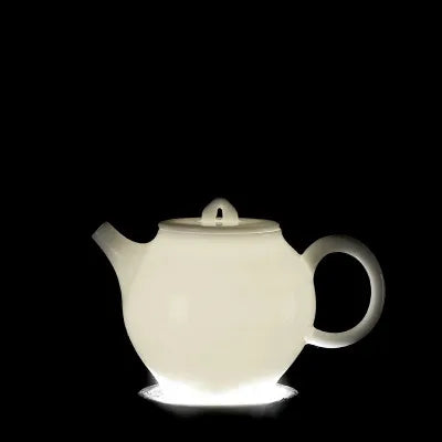 China White Porcelain Mini Filter Teapot Handmade Ceramic Kung Fu Black Tea Da Hong Pao Household Tea Maker Travel Free Shipping