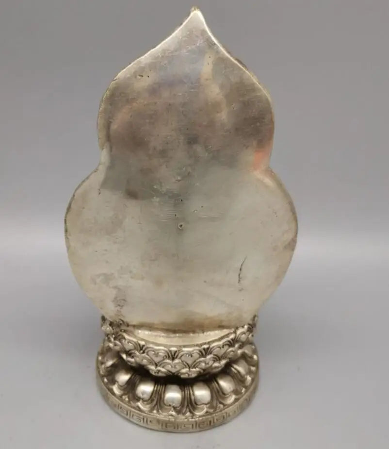 China White copper Buddha light Buddha crafts statue