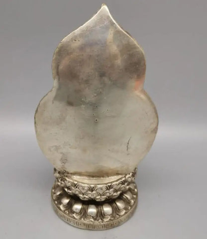 China White copper Buddha light Buddha crafts statue