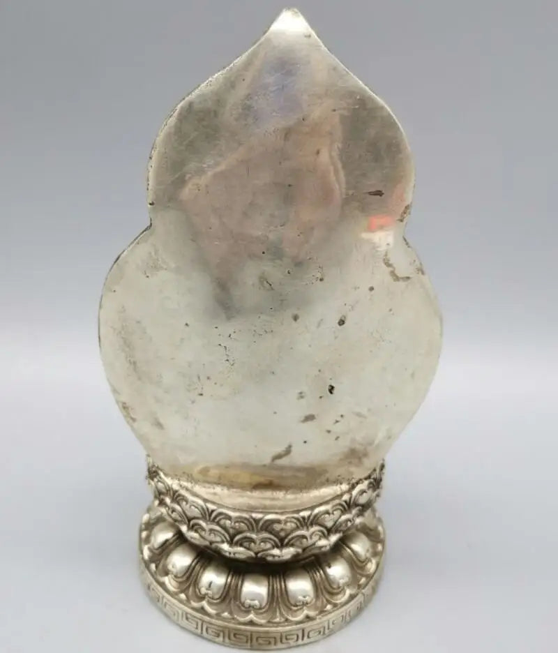 China White copper Buddha light Buddha crafts statue