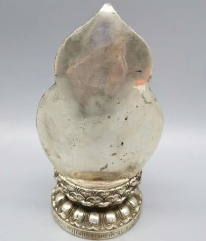 China White copper Buddha light Buddha crafts statue