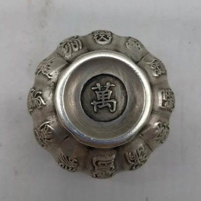 China White copper Fu lu shou cup crafts statue