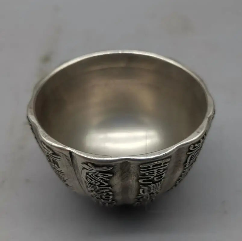 China White copper Fu lu shou cup crafts statue