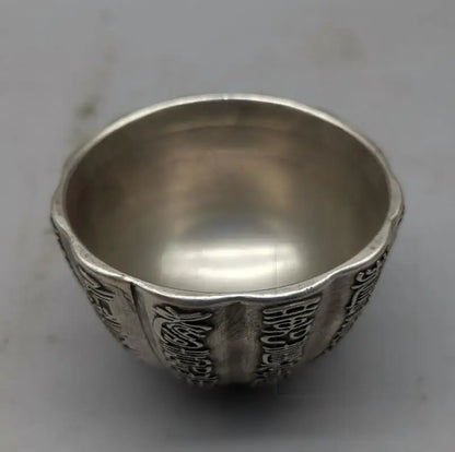 China White copper Fu lu shou cup crafts statue