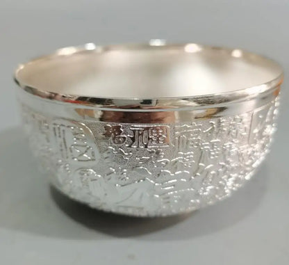 China White copper Fu word bowl crafts statue