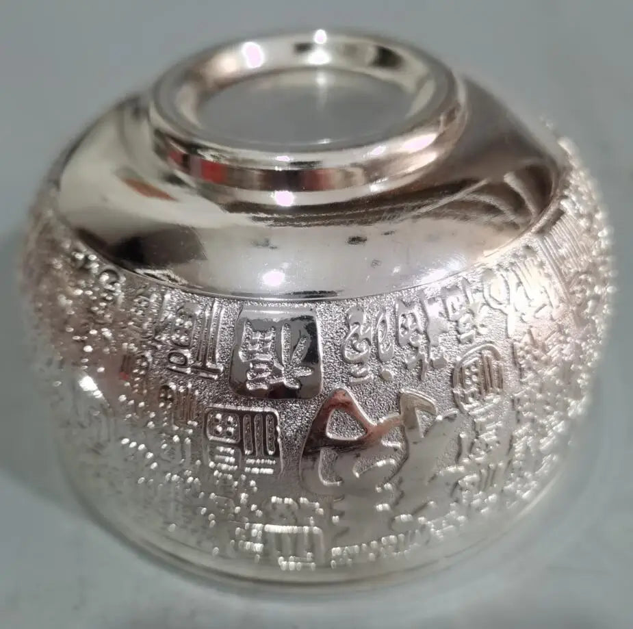 China White copper Fu word bowl crafts statue