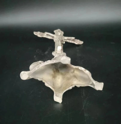 China White copper Jesus cross crafts statue
