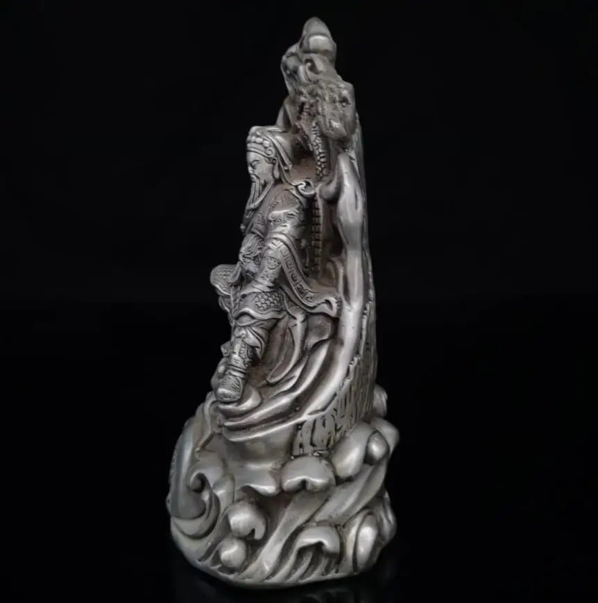 China White copper Loyalty Righteousness Guan yu crafts statue