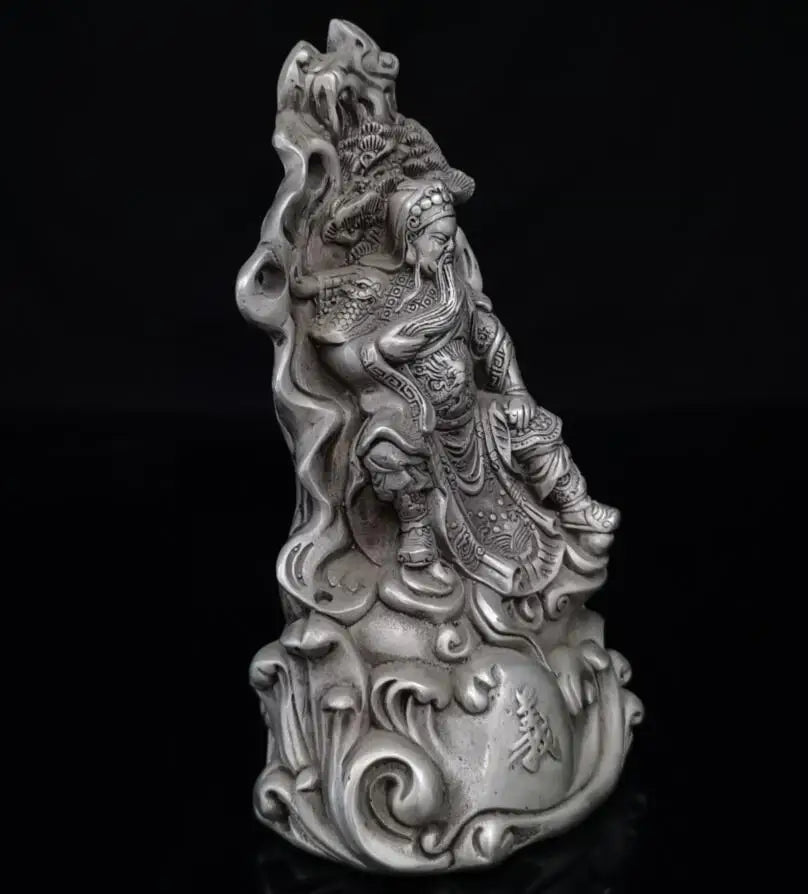 China White copper Loyalty Righteousness Guan yu crafts statue