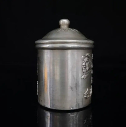 China White copper Mao Zedong cup crafts statue