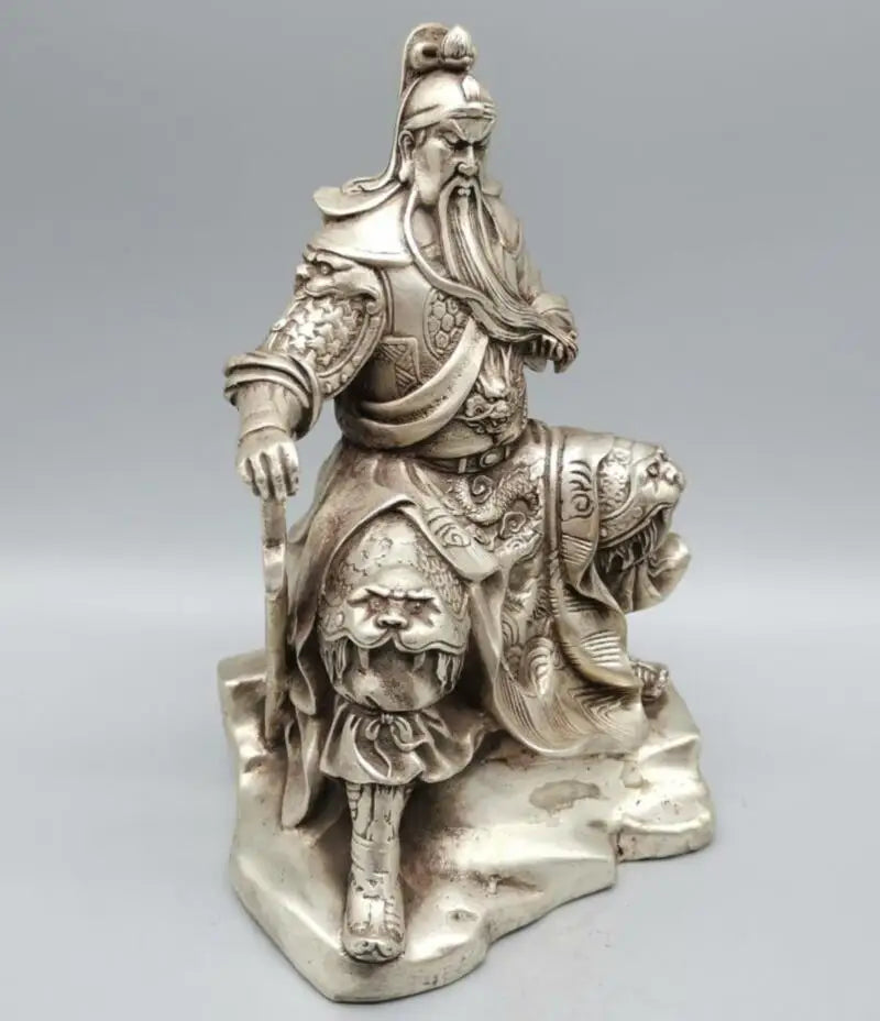 China White copper Martial arts god of wealth guanyu crafts statue