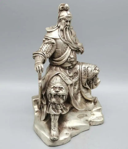 China White copper Martial arts god of wealth guanyu crafts statue