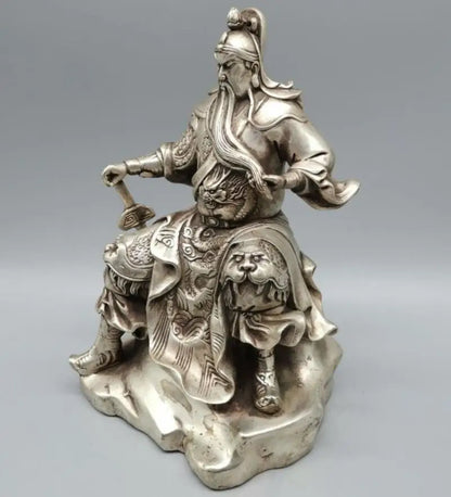 China White copper Martial arts god of wealth guanyu crafts statue