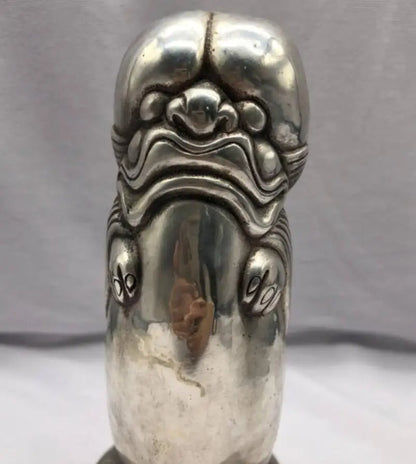 China White copper Seiko Stand beast crafts statue