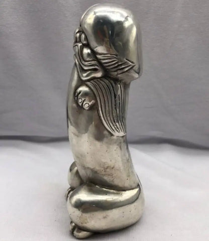 China White copper Seiko Stand beast crafts statue