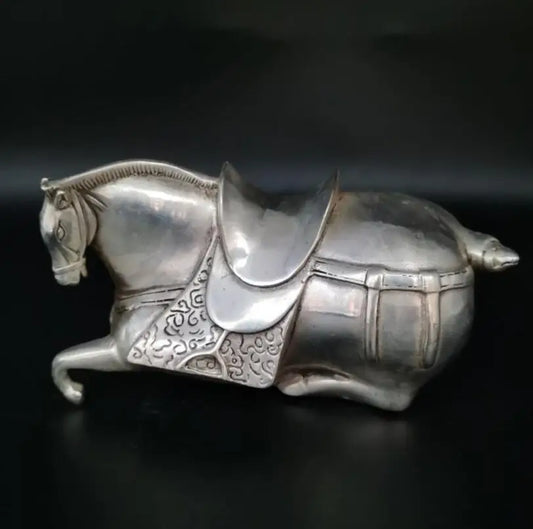 China White copper Tang horse crafts statue