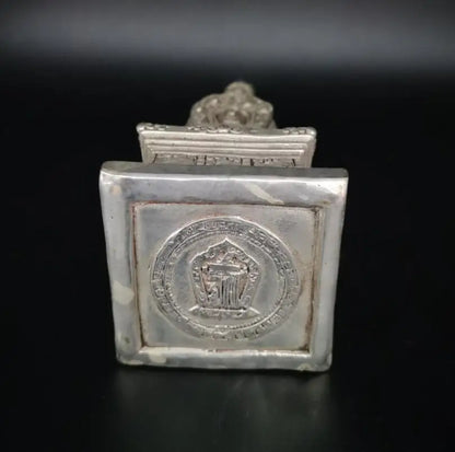 China White copper Tibetan Buddhism tower crafts statue