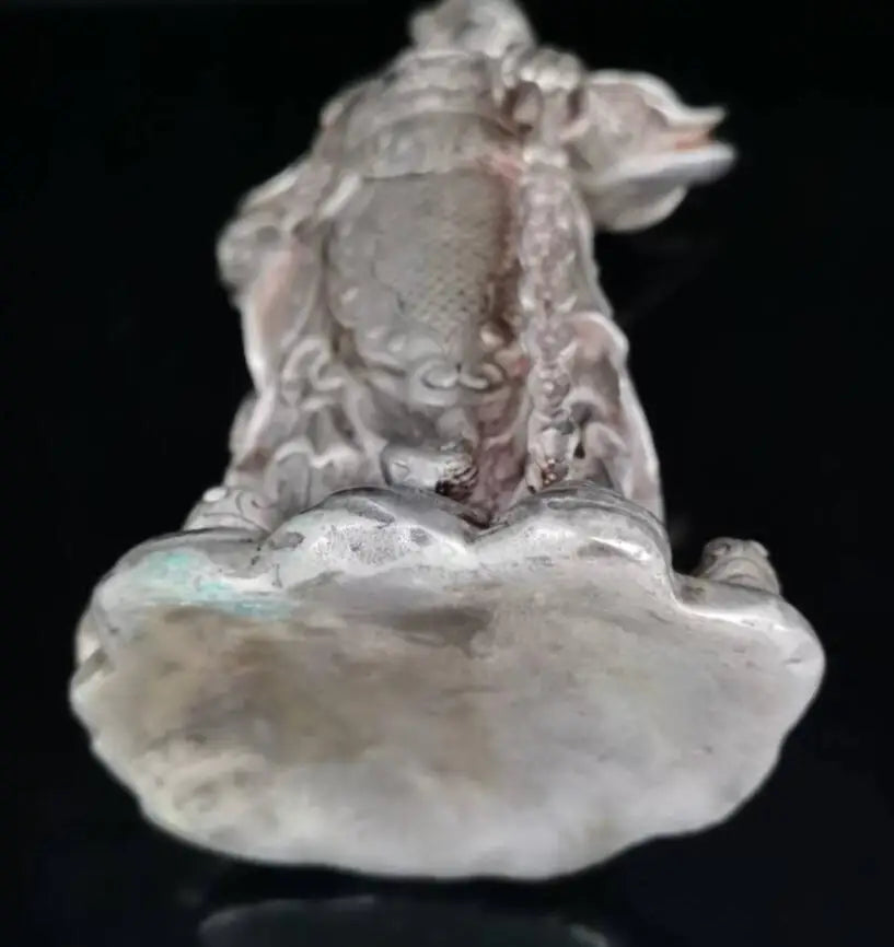 China White copper Veda bodhisattva Buddha crafts statue