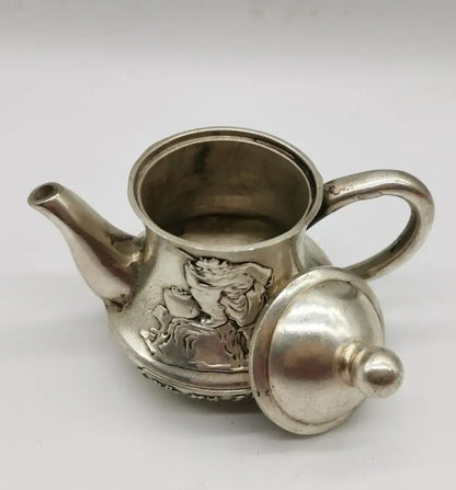 China White copper Zhong Kui teapot crafts statue
