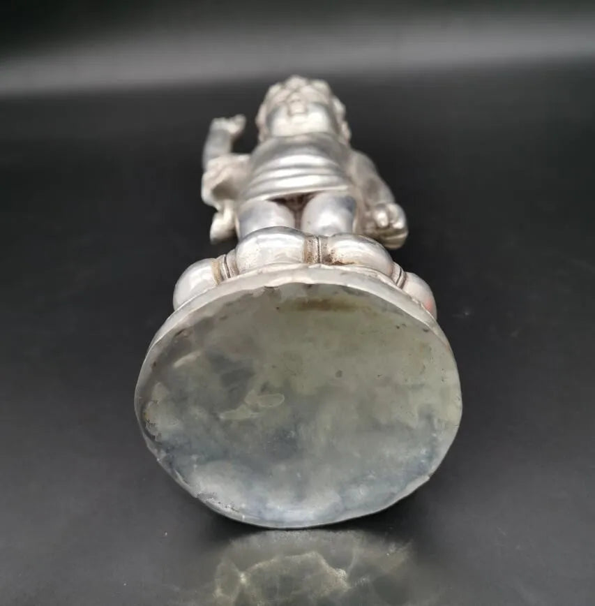 China White copper archaize Buddha crafts statue