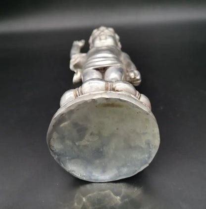 China White copper archaize Buddha crafts statue
