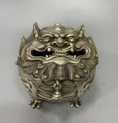 China White copper archaize beast crafts statue