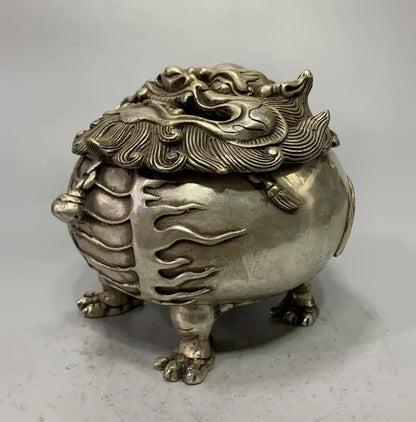 China White copper archaize beast crafts statue