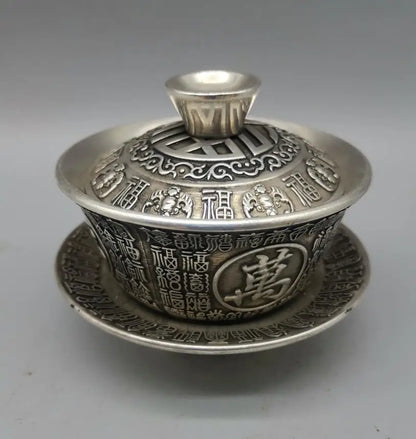 China White copper archaize bowl crafts statue