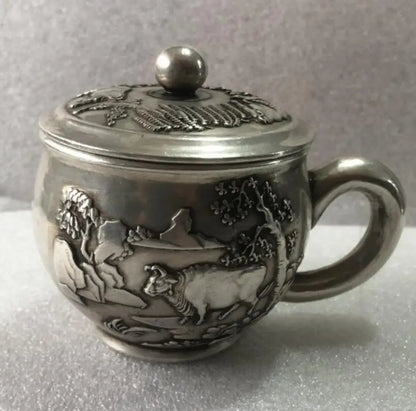 China White copper archaize cup crafts statue