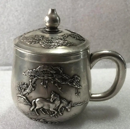 China White copper archaize cup crafts statue