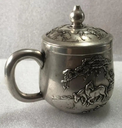 China White copper archaize cup crafts statue