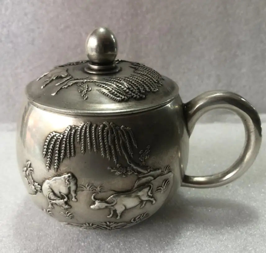 China White copper archaize cup crafts statue