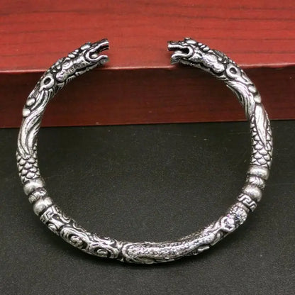 China White copper archaize dragon bracelet