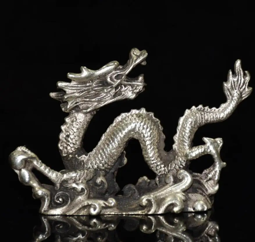 China White copper archaize dragon crafts statue