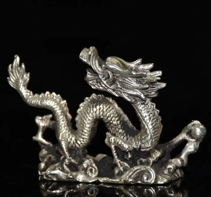 China White copper archaize dragon crafts statue