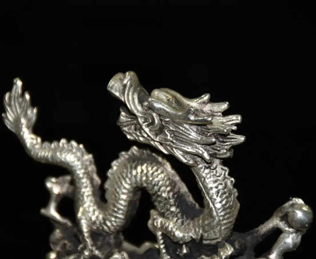 China White copper archaize dragon crafts statue