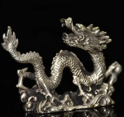 China White copper archaize dragon crafts statue