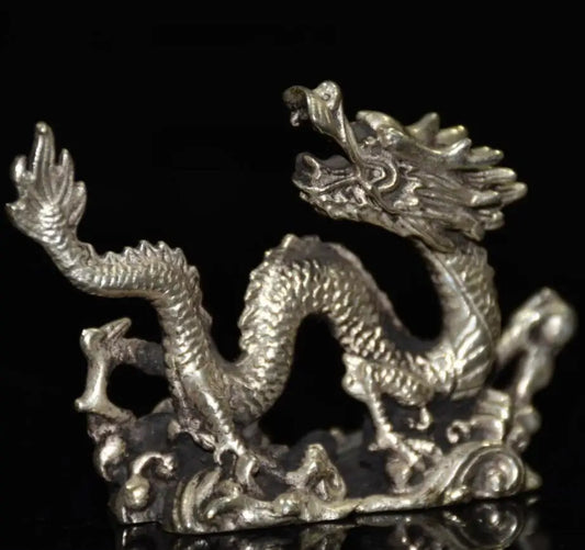 China White copper archaize dragon crafts statue